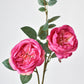 29" Faux Fuchsia Cabbage Rose Stem