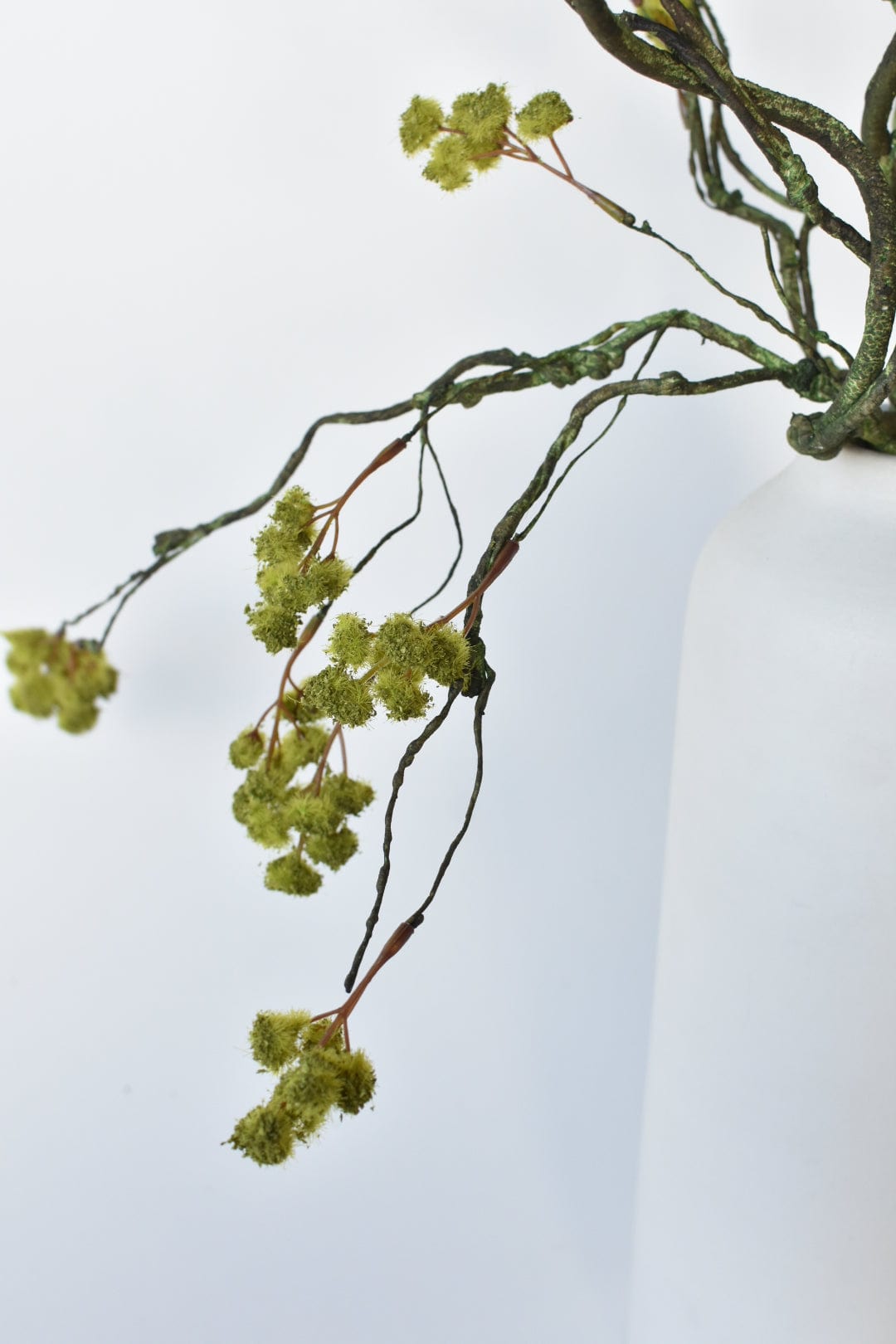 30" Faux Mini Fuzzy Blossom Branch