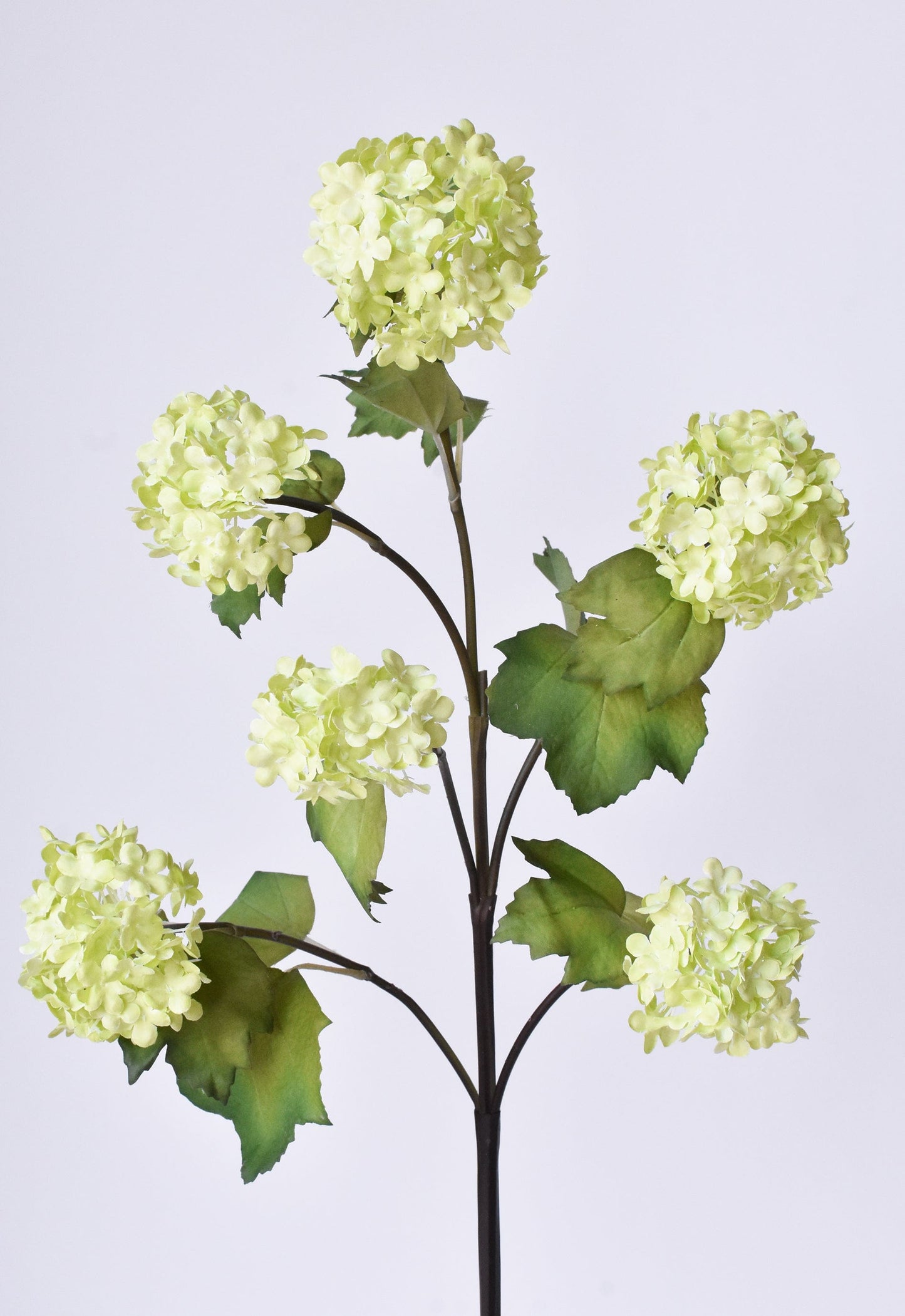 30" Faux Green Snowball Hydrangea Stem