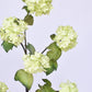 30" Faux Green Snowball Hydrangea Stem
