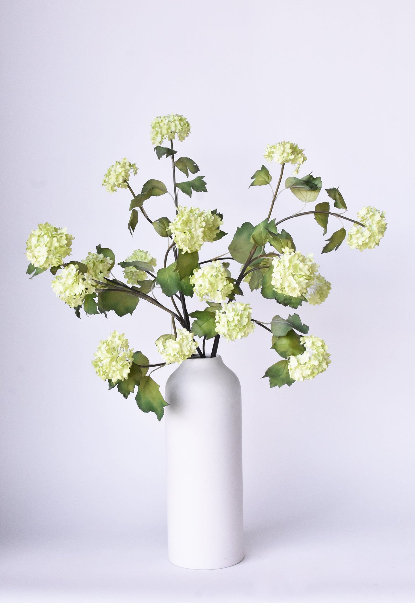 30" Faux Green Snowball Hydrangea Stem
