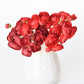 10.5" Faux Red Ranunculus Stem Bundle