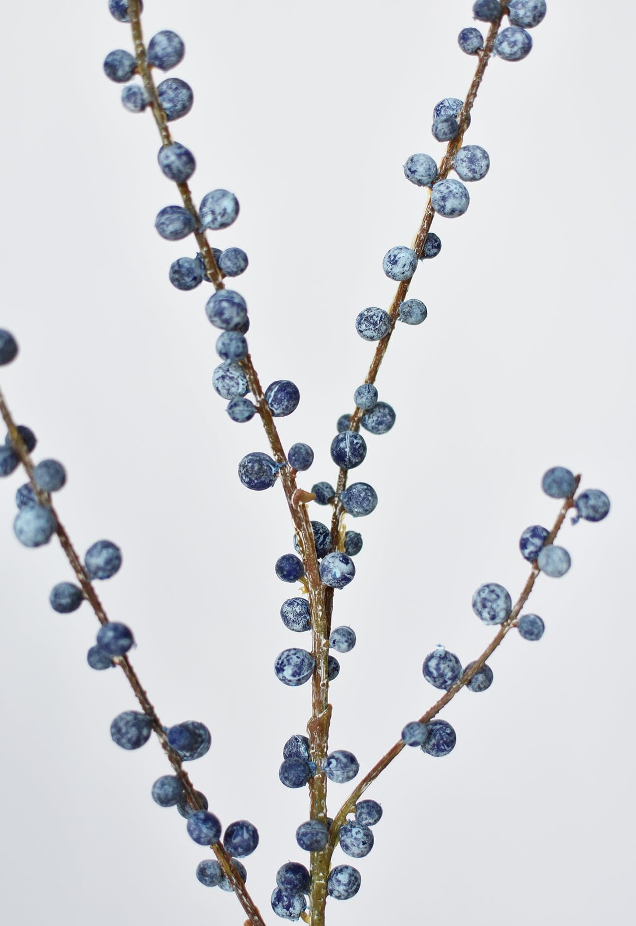 28" Faux Blue Berry Stem