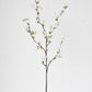 36" Faux Quince Blossom Cream / White Stem Flowering Branch