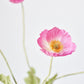 24" Faux Pink Poppy Stem