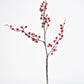 29" Faux Iced Red Berry Stem
