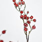 29" Faux Iced Red Berry Stem