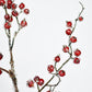 29" Faux Iced Red Berry Stem