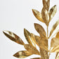 19" Faux Gold Bay leaf Stem