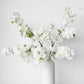 40" Faux Cherry Blossom Branch Stem Cream