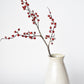 29" Faux Iced Red Berry Stem