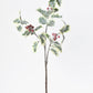 28" Faux Winter Holly Stem