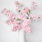 40" Faux Cherry Blossom Branch Stem Pink