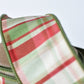 2.5" x 10yd Red/Green/Tan Plaid Dupioni Silk Ribbon