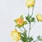 22" Faux Mini Yellow Ranunculus Stem