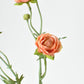 22" Faux Mini Peach Ranunculus Stem