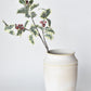 28" Faux Winter Holly Stem