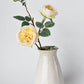 29" Faux Cabbage Rose Stem Yellow / Apricot