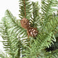 24" Faux Green Spruce Real Touch Wreath w/Faux Pinecones