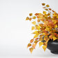 26" Faux Birch Leaf Stem Orange / Mustard / Yellow