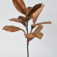 21" Faux Magnolia Leaf Stem : Tobacco