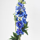 35" Faux Blue Violet Delphinium Stem