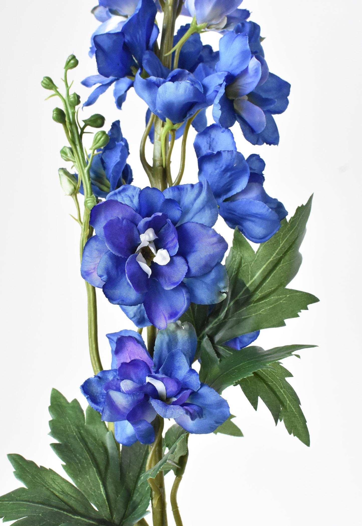 35" Faux Blue Violet Delphinium Stem