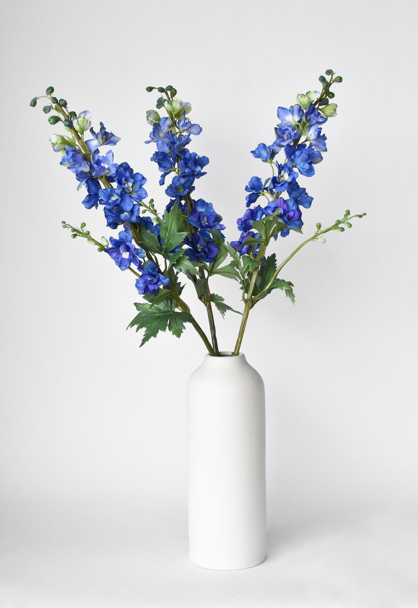 35" Faux Blue Violet Delphinium Stem
