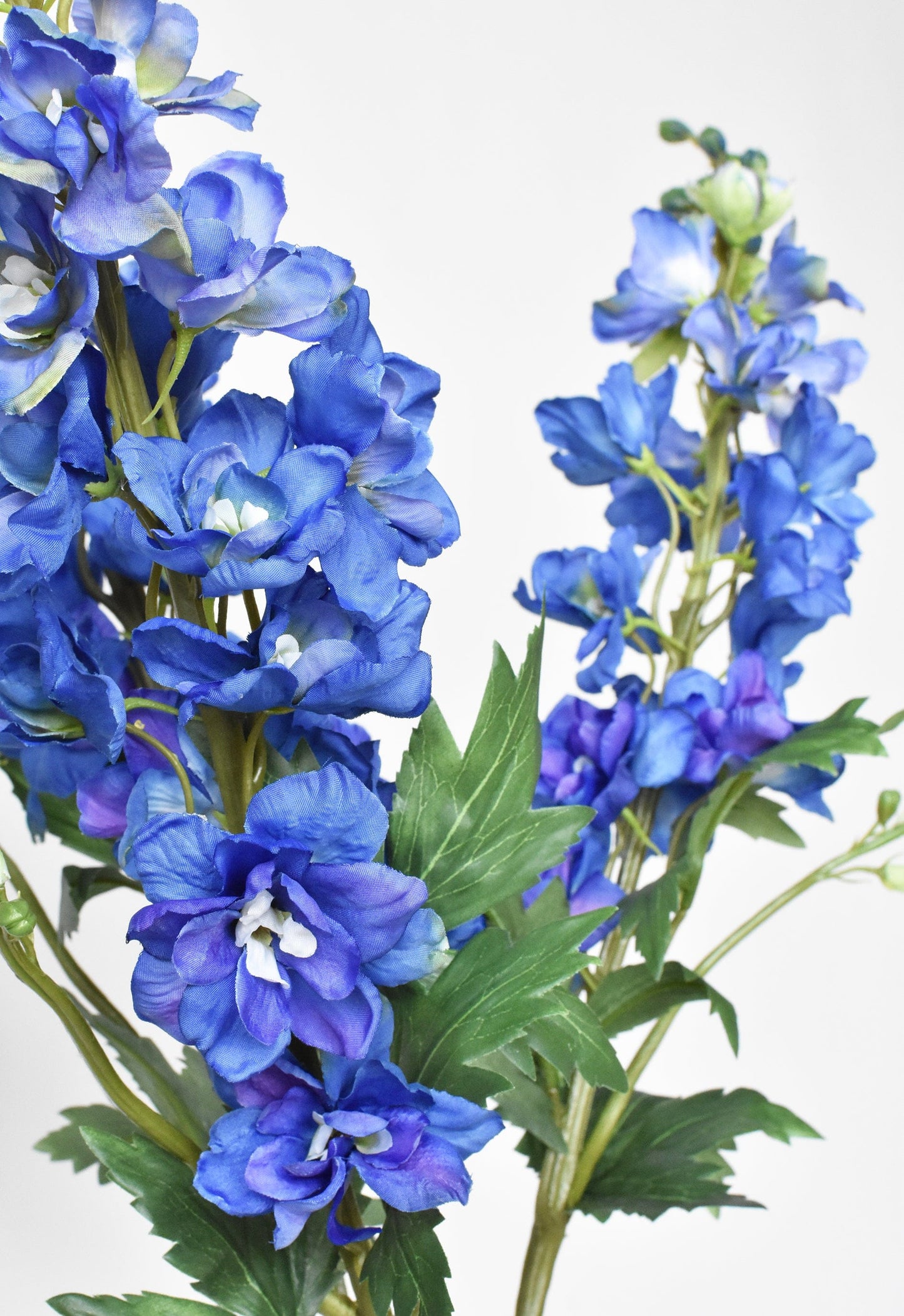 35" Faux Blue Violet Delphinium Stem
