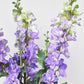 35" Faux Light Purple Delphinium Stem