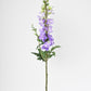 35" Faux Light Purple Delphinium Stem