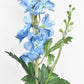 35" Faux Light Blue Delphinium Stem