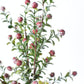 21" Faux Frosted Greenery with Red Berry Stem