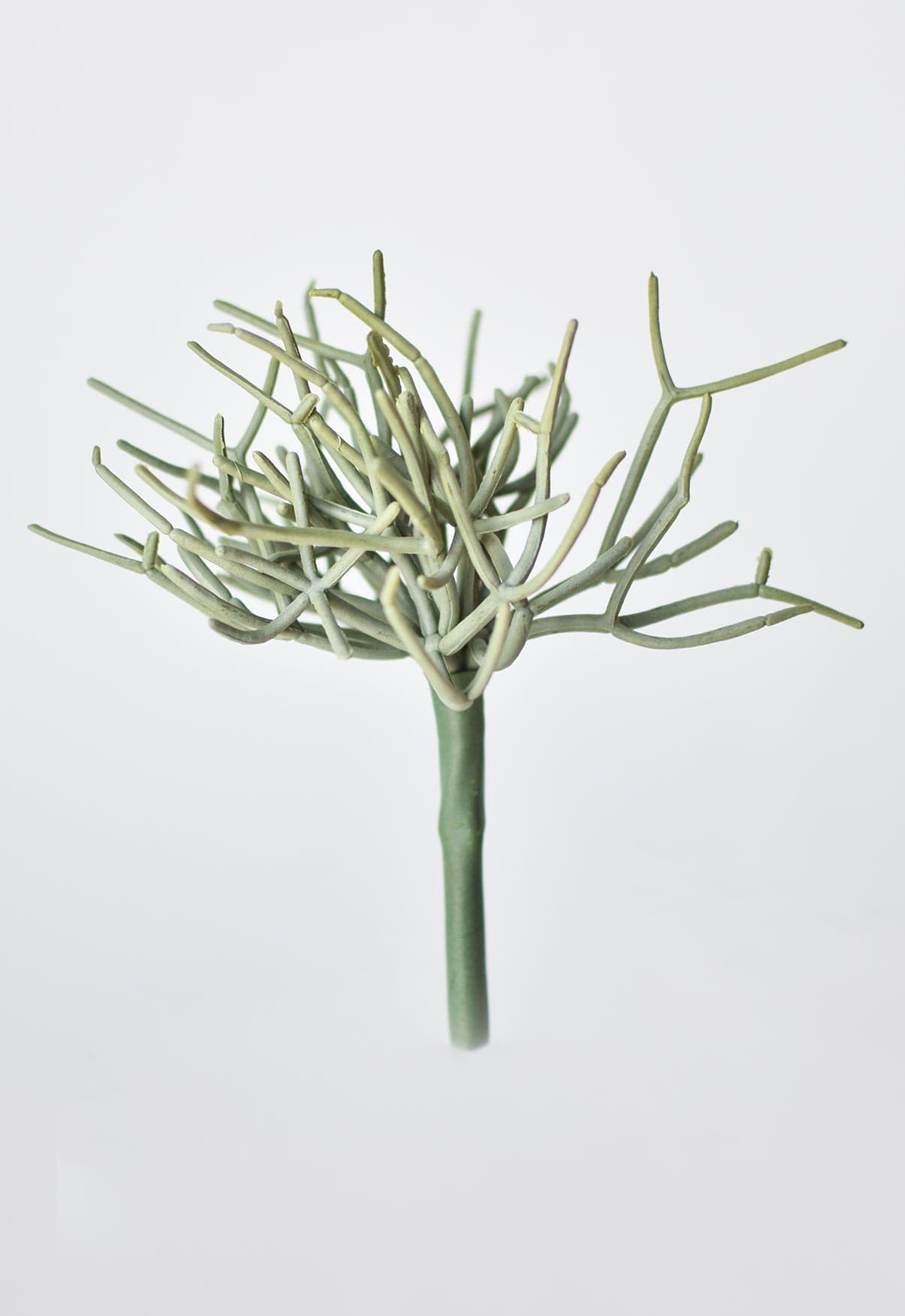 8" Faux Soft Touch Green/Gray Pencil Cactus Pick