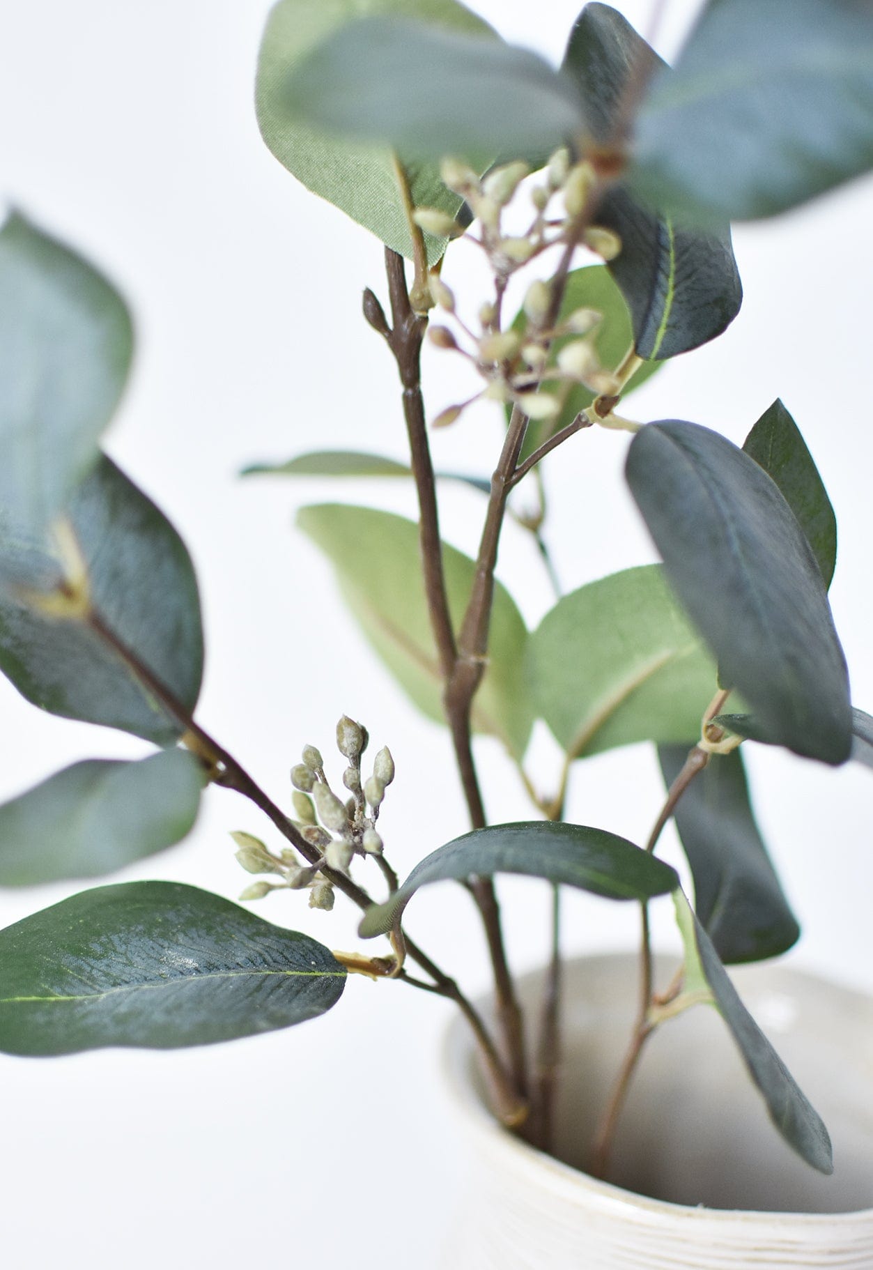 30" Faux Seeded Eucalyptus Stem