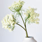 23" Faux White Queen Anne's Lace Stem