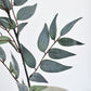 36" Faux Dark Green/Gray Ruscus Leaf Stem