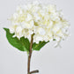 26" Faux Hydrangea Stem Creamy White