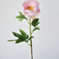 22" Faux Pink Peony Stem