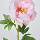 22" Faux Pink Peony Stem