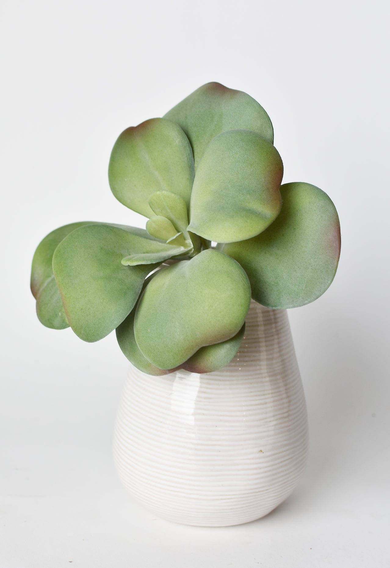 6" Faux Green\Gray Kalanchoe Succulent Pick