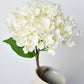 26" Faux Hydrangea Stem Creamy White