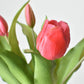 11.75" Faux Real Touch Dark Pink Tulip Stem Bundle