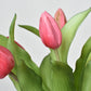 11.75" Faux Real Touch Dark Pink Tulip Stem Bundle