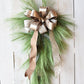 40" Faux Long Needle Pine Swag (w/o bow)