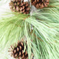 40" Faux Long Needle Pine Swag (w/o bow)