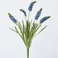 12.5" Faux Blue Muscari Bush Grape Hyacinth