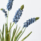 12.5" Faux Blue Muscari Bush Grape Hyacinth