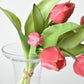 11.75" Faux Real Touch Dark Pink Tulip Stem Bundle