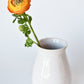 13" Faux Orange Ranunculus Stem